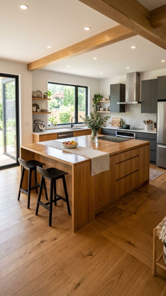 17. Match the Island Flooring for Continuity