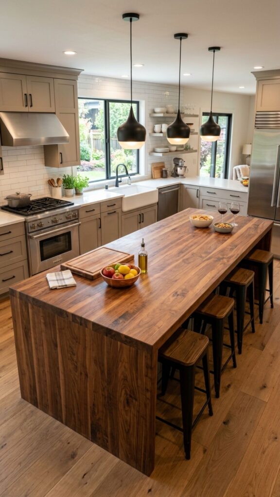 17. Try a Butcher Block Top