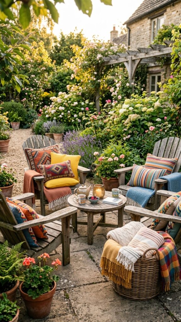 18. Add Cozy Blankets and Throw Pillows