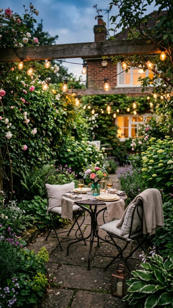 18. Add String Lights and Café Vibes