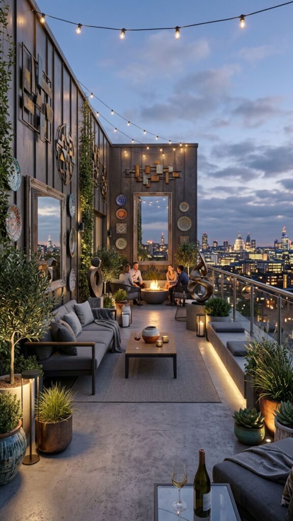 18. Add Weather-Resistant Art and Décor