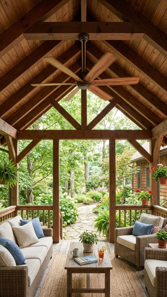 18. Add a Ceiling Fan for Breezy Summers