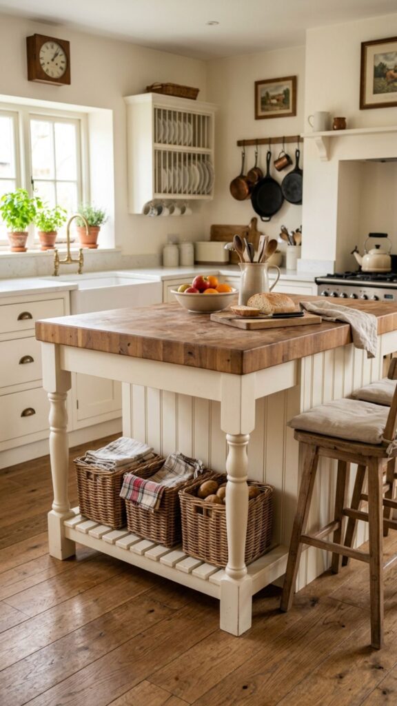 18. Build a Corner Island With a Farmhouse Look