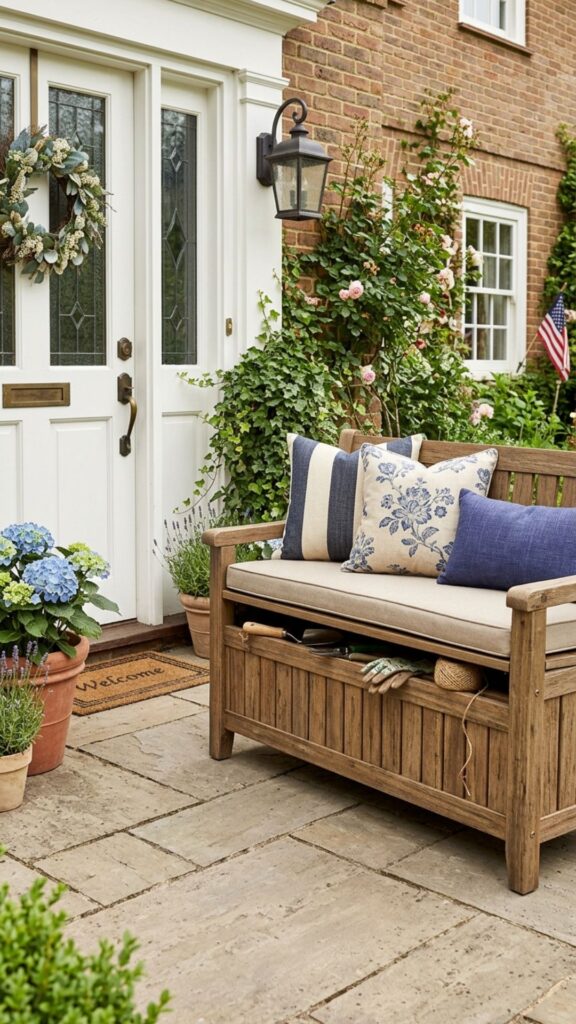 18. Build in a Bench with Storage