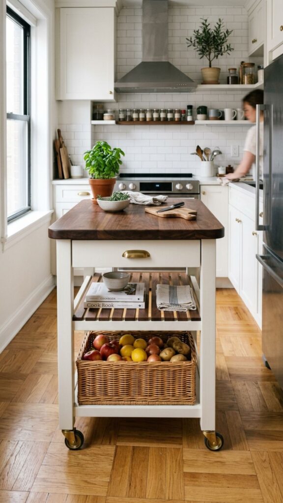 18. Design a Compact Island for Small Kitchens
