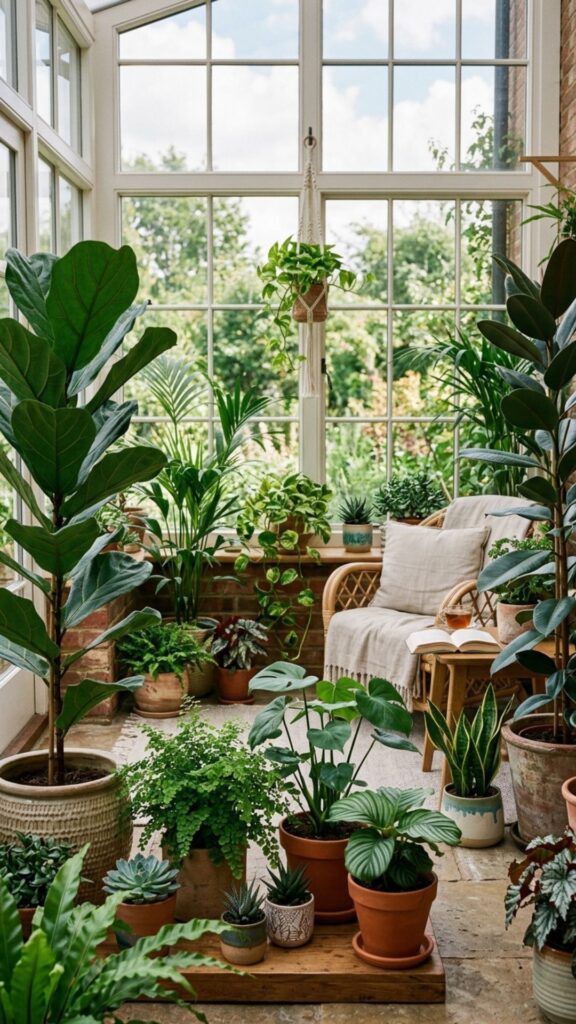 18. Frame the Room With Potted Plants