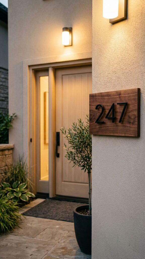 18. Install House Numbers with Character