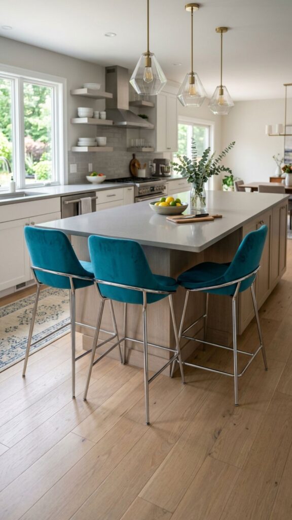 18. Nautical Rope and Wood Stools