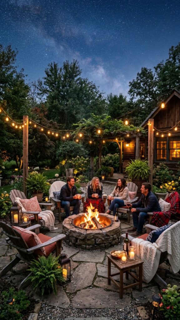18. Outline a Cozy Fire Pit Zone