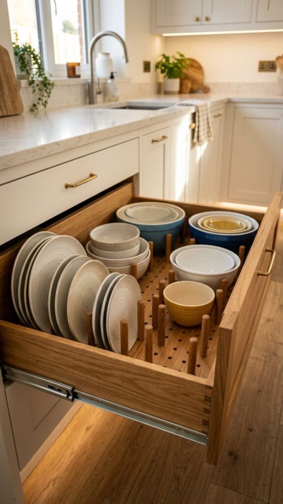 18. Pegboard Drawer Organizers