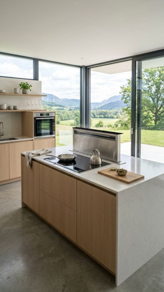 18. Rustic Beam-Mounted Hood