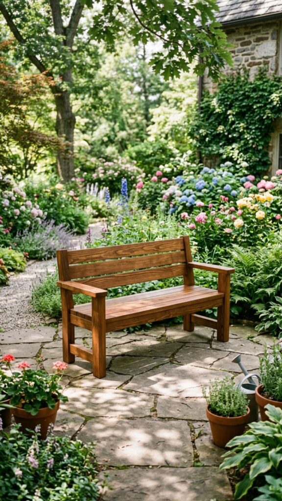 18. Simple 2x4 Lumber Bench