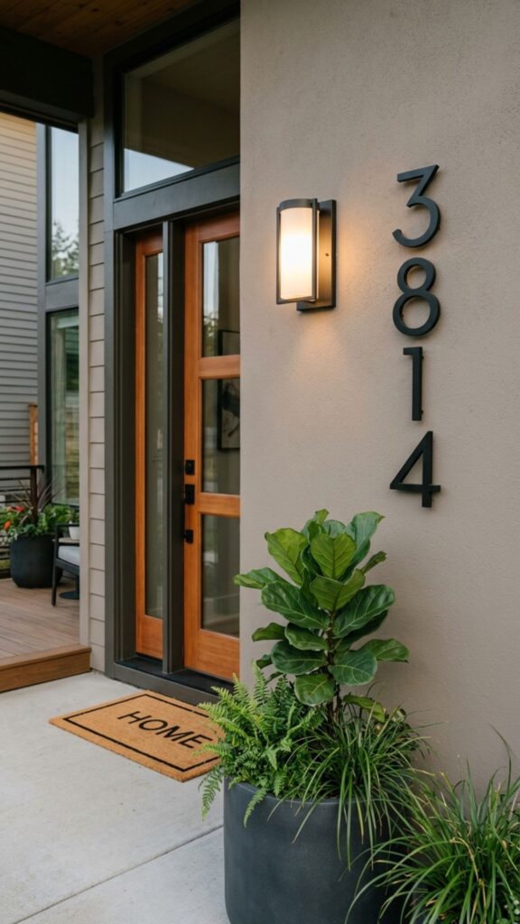 18. Use House Numbers as Decor