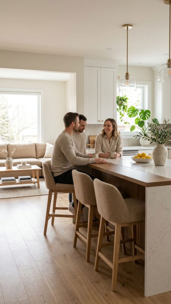18. Use Matching Stools for a Cohesive Flow