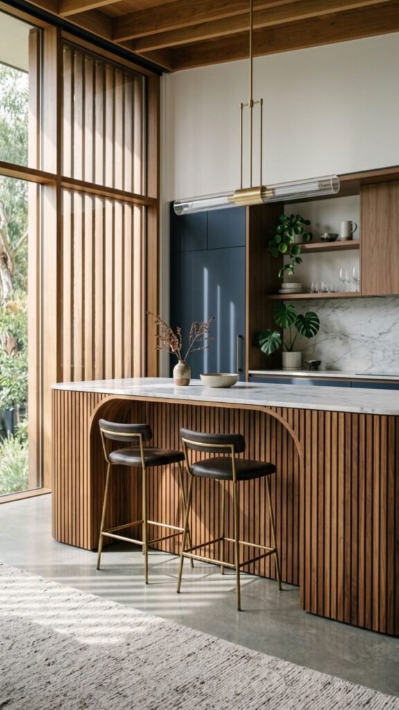 18. Use Slatted Wood Panels