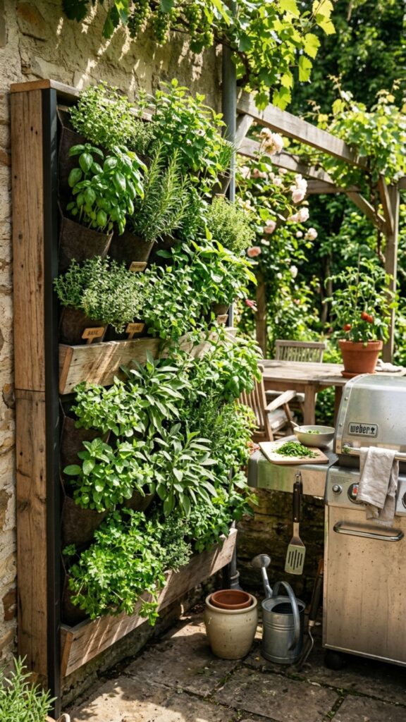 18. Vertical Herb Garden or Living Wall