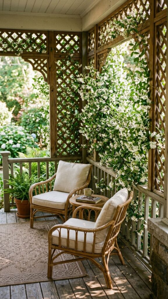 19. Add Privacy with Trellises or Screens