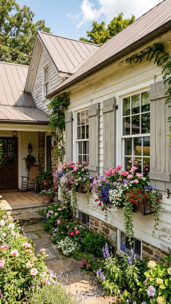 19. Add Shutters or Window Boxes