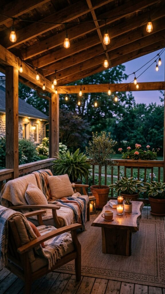 19. Add String Lights for Ambiance