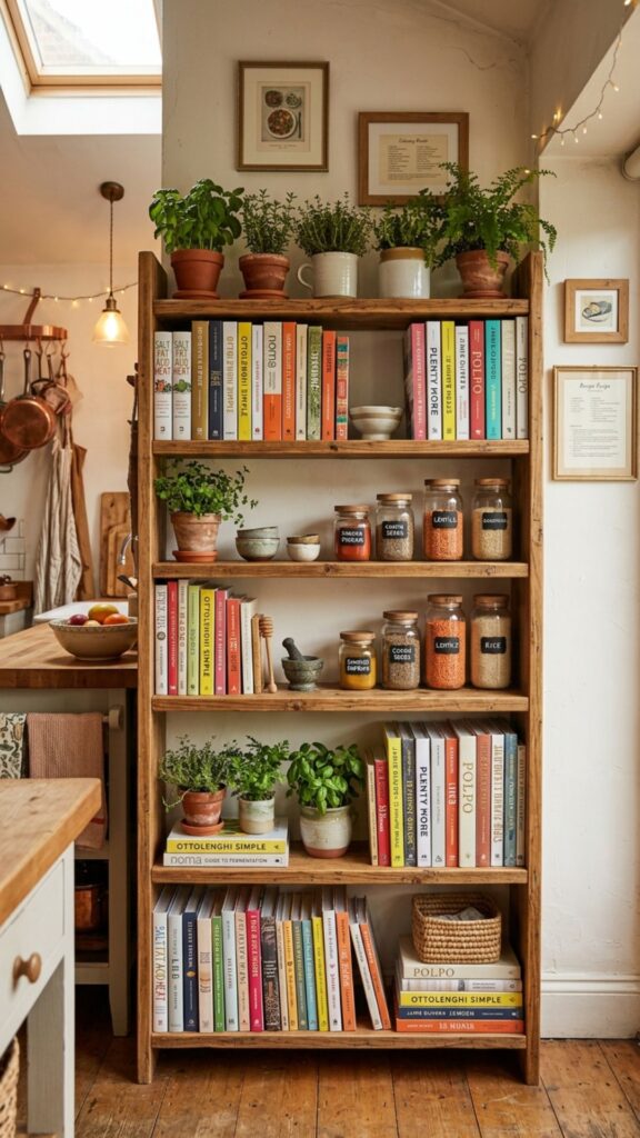 19. Bookshelf-Backed Island