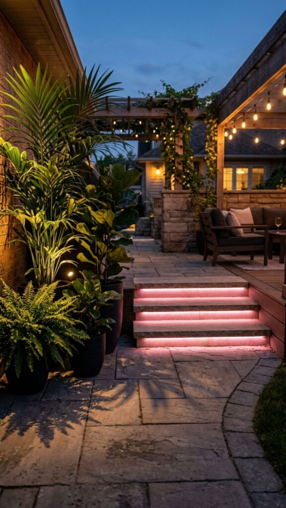 19. Colored Accent Lighting