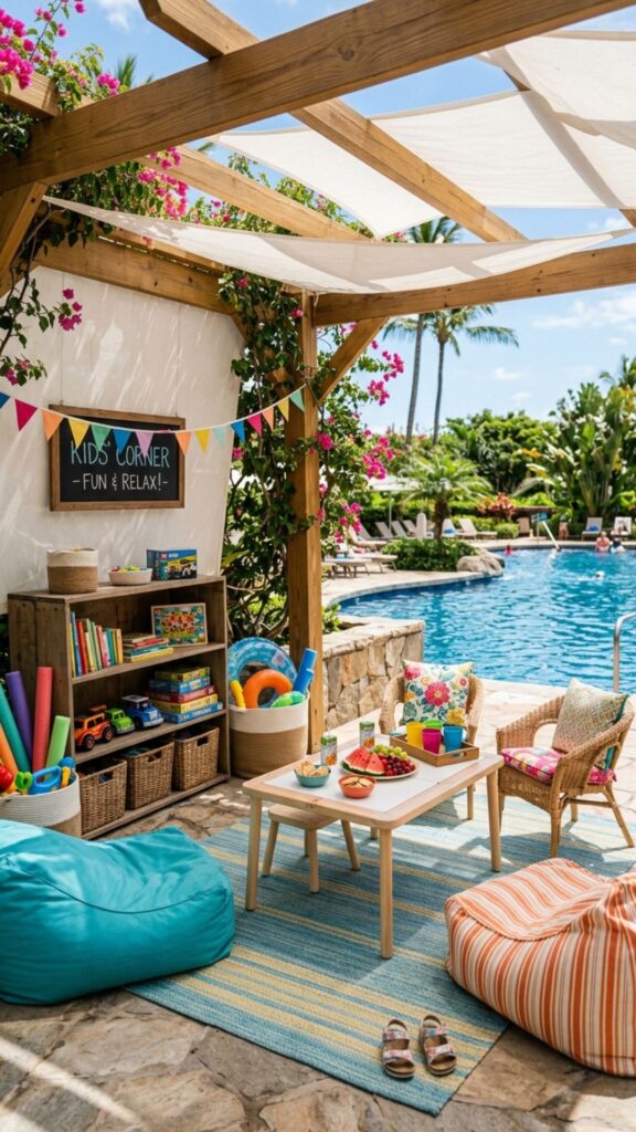 19. Create a Kids' Play and Lounge Zone