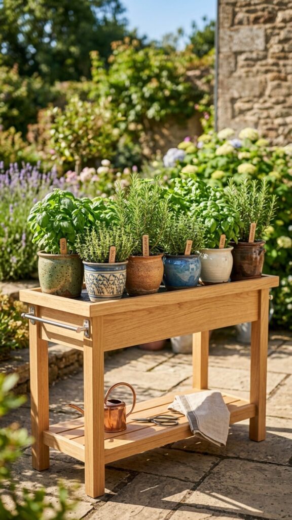 19. Display an Open Herb Garden