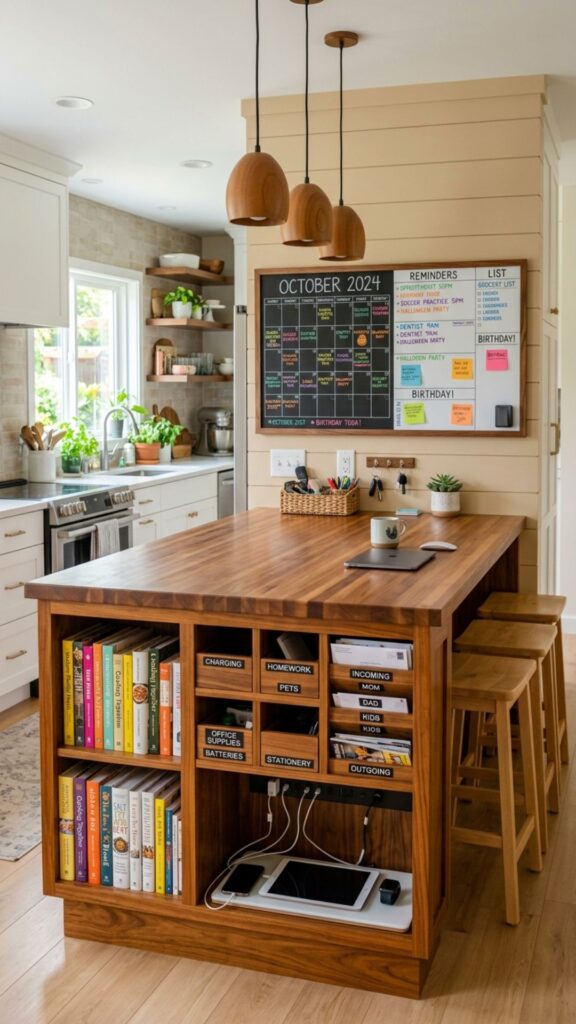 19. Family Command Center Island