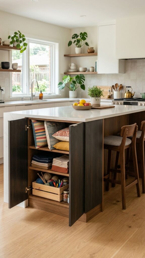 19. Hidden Seating Storage