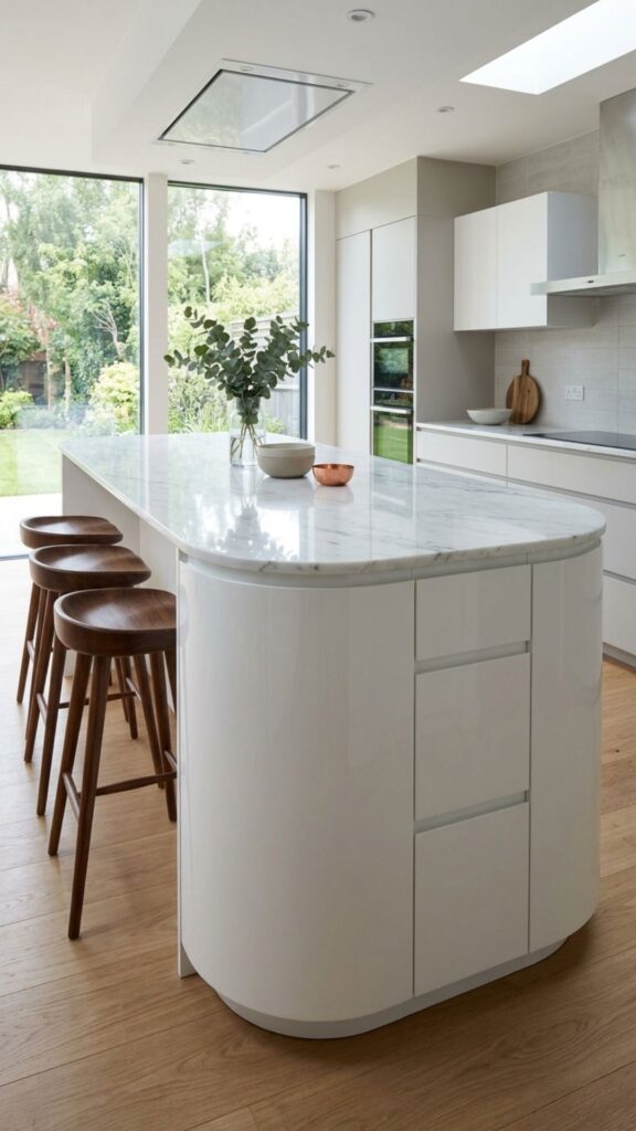 19. Install Curved Pendant Lighting Above