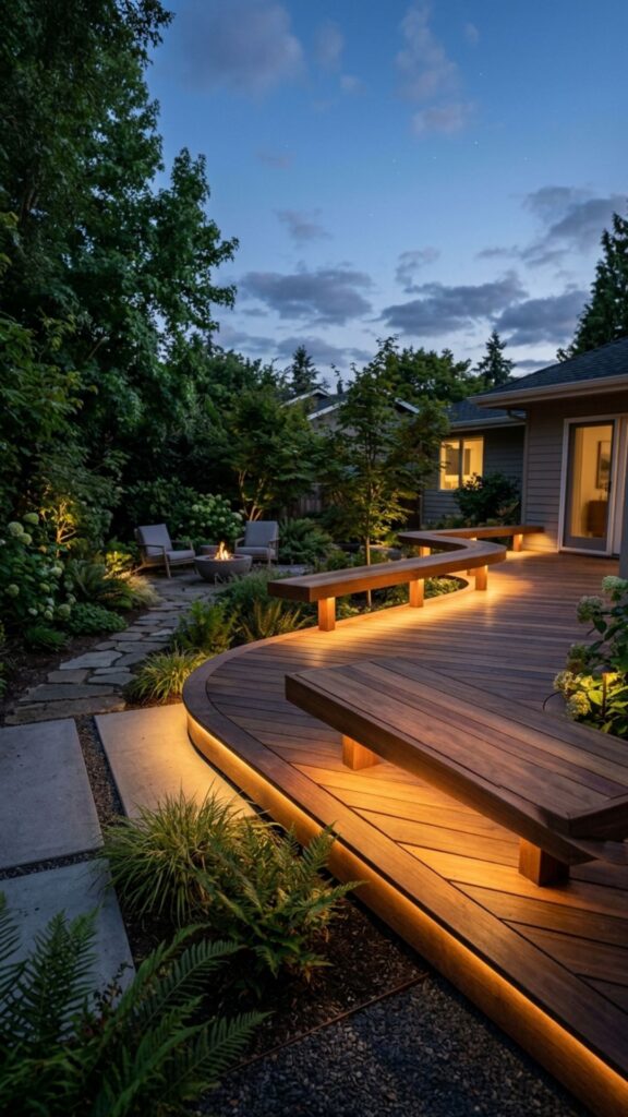 19. Install Under-Bench and Deck Lighting
