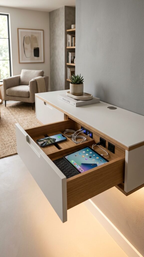 19. Island with Built-In Charging Station