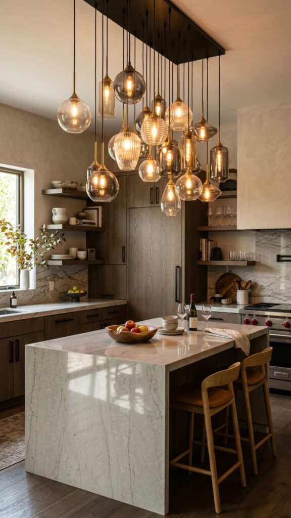 19. Layered Multi-Light Fixtures