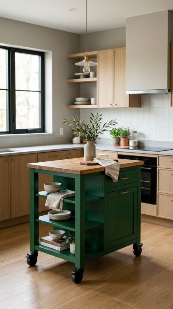 19. Painted Statement Island in a Bold Color