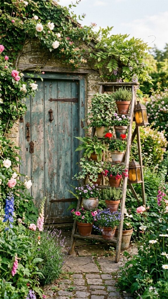 19. Repurpose an Old Ladder or Door