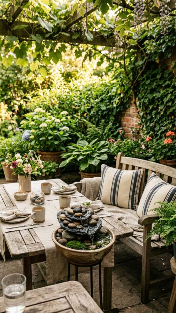 19. Tabletop or Patio Fountain