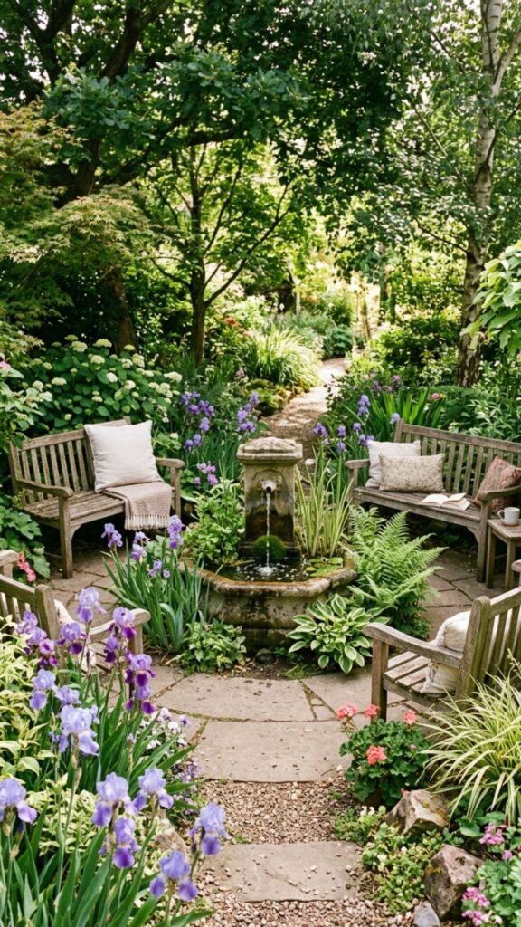 19. Water Feature Garden Sanctuary