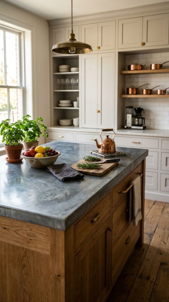 19. Weathered Zinc Countertop