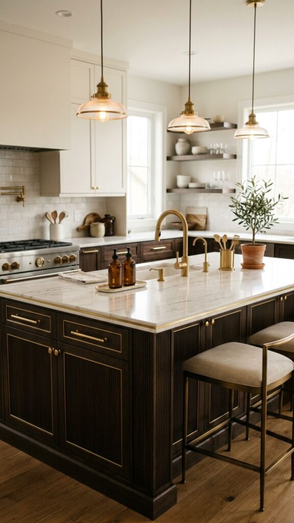 2. Add Brass and Gold Accents