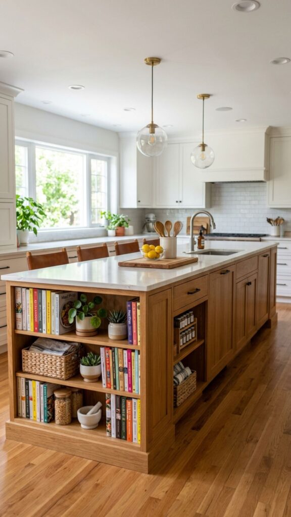 2. Add Built-In Bookshelves at the Ends