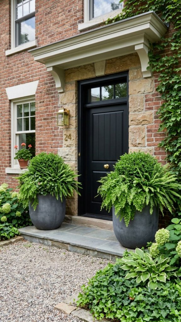 2. Add Oversized Potted Greenery