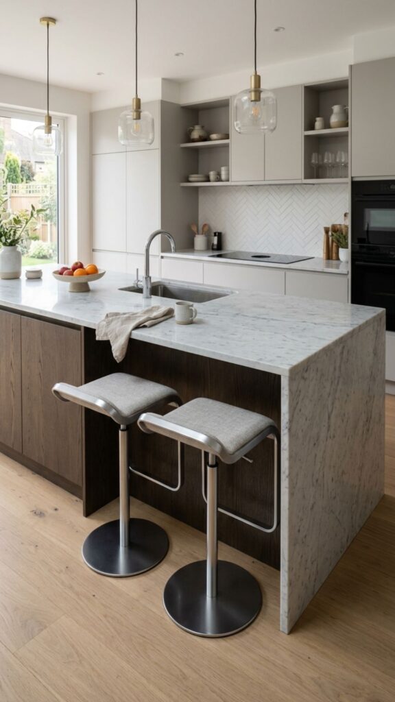 2. Add a Built-In Breakfast Bar on the Short Leg