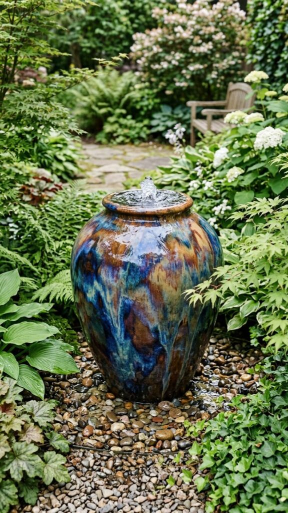 2. Bubbling Ceramic Urn