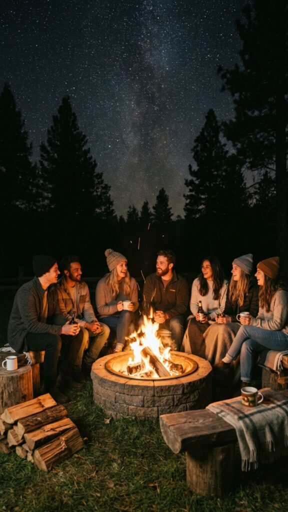 2. Build a Classic Wood-Burning Fire Pit