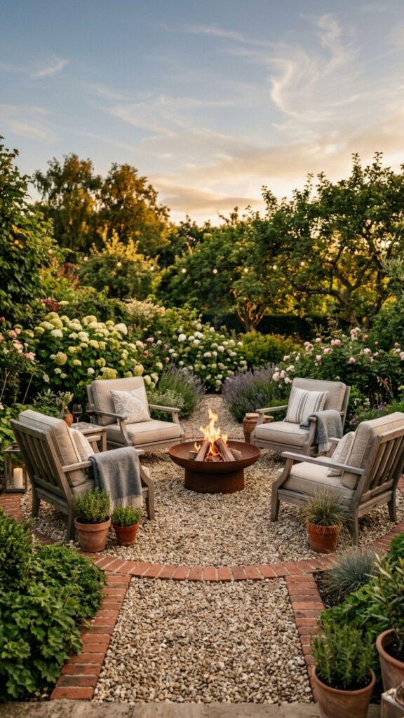 2. Build a Simple Gravel Seating Area