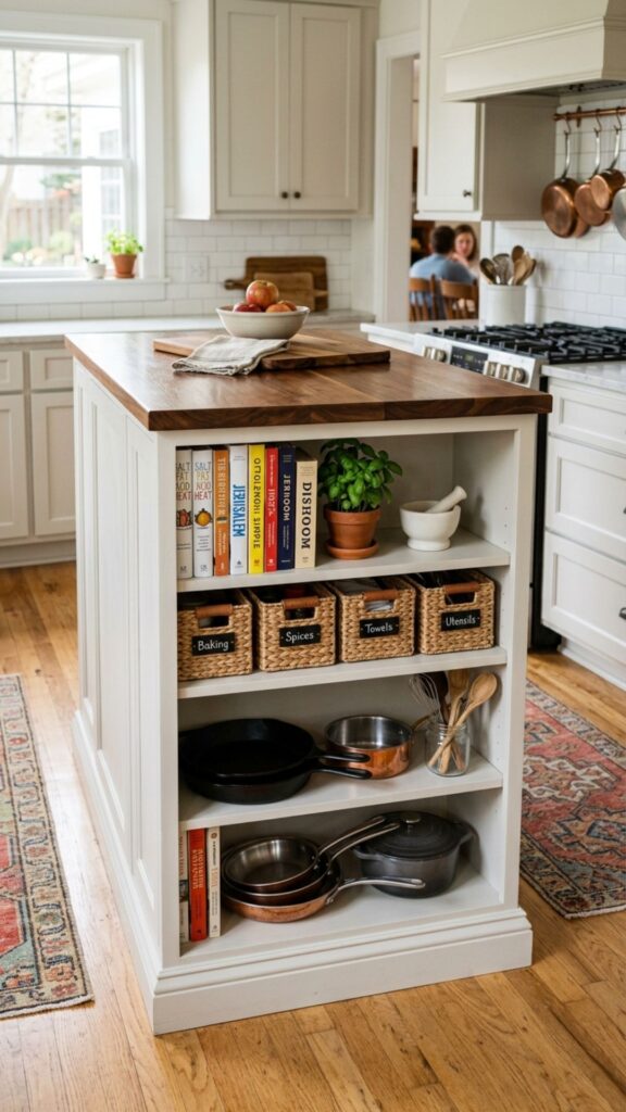 2. Build a Slim Bookshelf Island