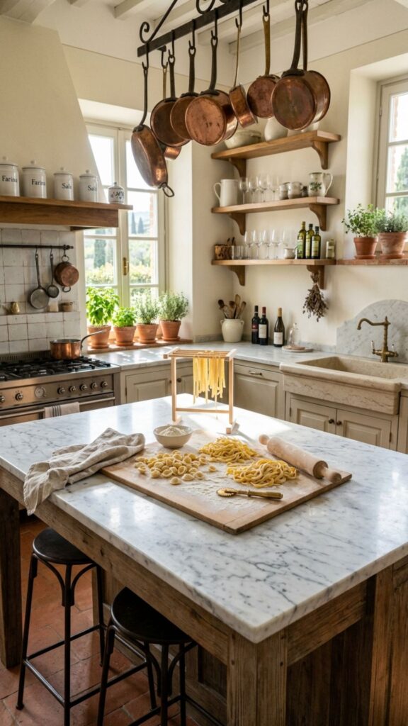 2. Carrara Marble Countertops