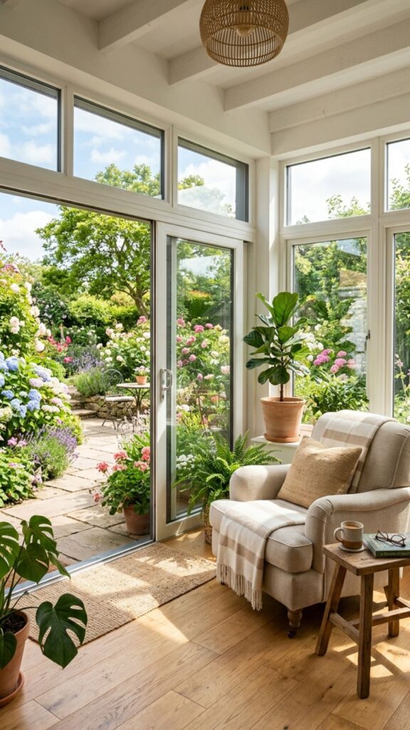 2. Enclosed Sunroom With Sliding Glass Walls
