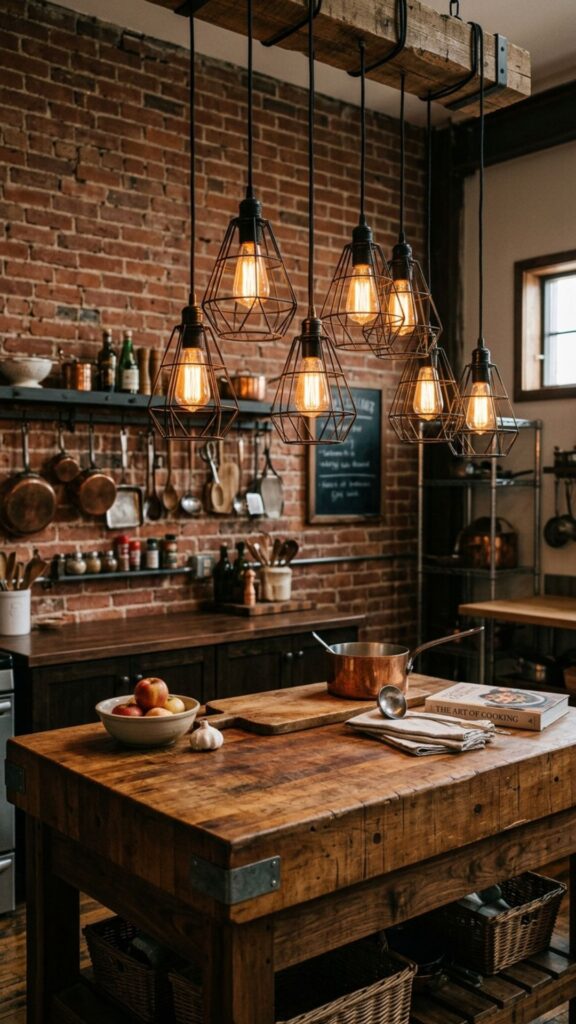 2. Industrial Metal Cage Lights