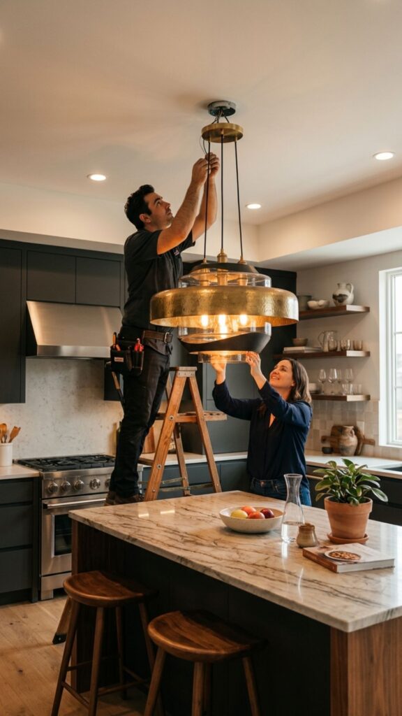 2. Install a Statement Pendant Light